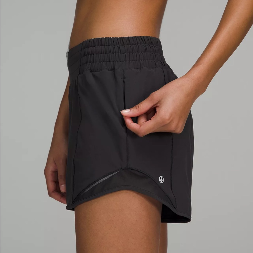 Lululemon Hotty Hot low rise Lined Black Shorts Size 10 Tall